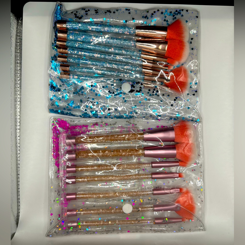 Unicorn Glitter Brushes - Makeup brushes 7pc Sets (2)